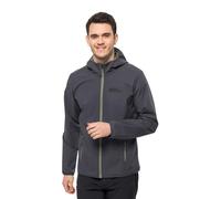 Jack Wolfskin Bornberg Sweat à Capuche M Veste Softshell Homme, ébène, XL
