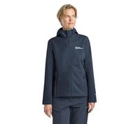 Jack Wolfskin - Women's Bornberg Hoody - Veste softshell - L - midnight sky / grey