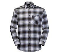 Jack Wolfskin Chemise légère Valley pour Homme, Gris galbé à Carreaux, L