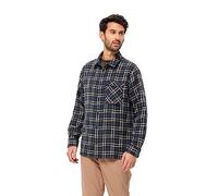 Jack Wolfskin Chemise Morning Air M pour Homme, Carreaux Bleu Nuit., S