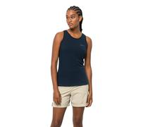 Jack Wolfskin Débardeur en Relief W T-Shirt sans Manches Femme, Bleu Nuit, L