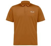 Jack Wolfskin Delgami Short Sleeve Polo Marron M Homme