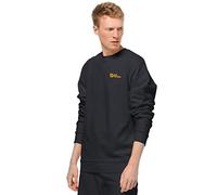 Jack Wolfskin Essential Crewneck M Sweater, Black, M Men