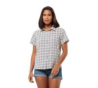 Jack Wolfskin Febla Shirt W Blouse, Bleu Nuit/Carreaux, m Femme