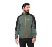 Veste softshell JACK WOLSKIN FELDBERG HOODY (Hedge Green) homme S