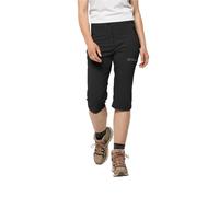 Jack Wolfskin Femme Activate Light 3/4 Pants, Noir, 36 EU