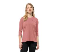 Jack Wolfskin Femme Crosstrail 3/4 W T-Shirt, Rouge Minéral., XXL EU