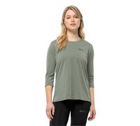 Jack Wolfskin Femme Crosstrail 3/4 W T-Shirt, Vert Menthe, XS EU