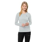 Jack Wolfskin Femme Sky Thermal L/S W T-Shirt De Randonnée, Gris Frais, M EU