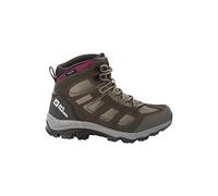 Jack Wolfskin Femme VOJO 3 TEXAPORE MID W Chaussure de Trail, Khaki / Burgundy, 37.5 EU