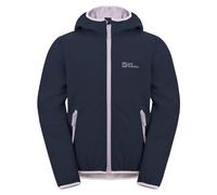 Jack Wolfskin FOURWINDS Jacket Kids Veste Softshell, Night Blue/Pale Lavender, 92 Unisex Kinder