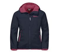 Jack Wolfskin Fourwinds Veste Softshell Mixte Enfant, Bleu Nuit, 116 cm