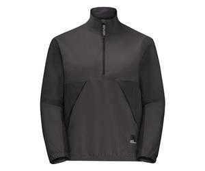 Jack Wolfskin Garçon Adolescent Demi-Zip Y Pull, Granite Noir., 128 EU