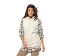 Jack Wolfskin Gilet Long en Polaire pour Femme High Curl W - Blanc - Taille L, Cotton White, L