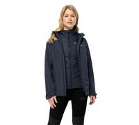 Jack Wolfskin GLAABACH 3IN1 JKT W Coat, Night Blue, S Women's