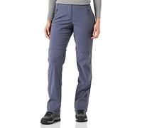 Jack Wolfskin GLASTAL Zip Away Pants W Women, Surpantalon Impermeable, Dolphin, 44