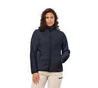 Jack Wolfskin High Curl Jacket W Veste en Polaire Femme, Bleu Nuit, m