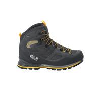 Jack Wolfskin Homme FORCE CREST TEXAPORE MID M Chaussure de Marche, Noir / Burly Jaune Xt, 41 EU
