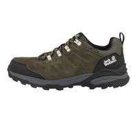 Jack Wolfskin Homme REFUGIO TEXAPORE LOW M Chaussure de Trail, Khaki / Phantom, 42.5 EU