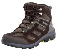 Jack Wolfskin Homme Vojo 3 Texapore Mid M Chaussure de Marche, Marron foncé, Vert Citron, 39.5 EU