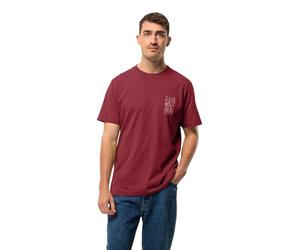 Jack Wolfskin Jack Tent T M T-Shirt, Deep Ruby, S Homme