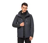 Jack Wolfskin Jasper Veste 3 en 1 pour homme Ébène Taille S