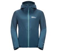 Jack Wolfskin Jwp Shell K Veste de Pluie Mixte, Dark Sea, 12 Ans