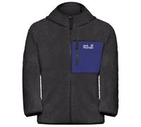 Jack Wolfskin - Kid's Ice Curl Hood Jacket - Veste polaire - 140 - phantom / glow ink