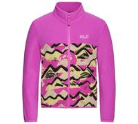 Jack Wolfskin - Kid's Paw Era 100 Print Fullzip - Veste polaire - 104 - mountain paw foxglove