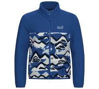 Jack Wolfskin - Kid's Paw Era 100 Print Fullzip - Veste polaire - 176 - mountain paw blue orchid
