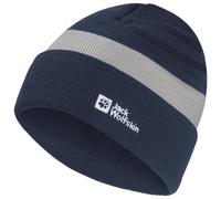 Jack Wolfskin - Kid's Stripy Knit Beanie - Bonnet - 49-50 cm - midnight sky