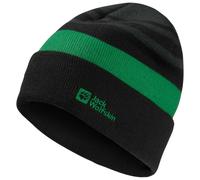 Jack Wolfskin - Kid's Stripy Knit Beanie - Bonnet - 49-50 cm - slate green / mystic