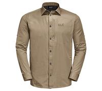 Jack Wolfskin Lakeside Roll-Up Chemise Men Chemise Homme Sand Dune FR: L (Taille Fabricant: L)