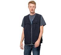 Jack Wolfskin LightSOME Gilet pour homme M Bleu nuit Taille M