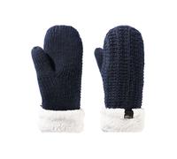 Jack Wolfskin Mitaine Tricot Highloft Mitten à 1 Doigt Femme Gris
