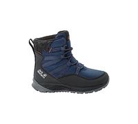 Jack Wolfskin Mixte Enfant POLAR BEAR TEXAPORE HIGH K Chaussure de Trail, Bleu / Noir, 36 EU