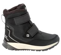 Jack Wolfskin Mixte Enfant POLAR BEAR TEXAPORE HIGH VC K Chaussure de Trail, Noir / Gris, 34 EU