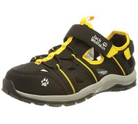 Jack Wolfskin Mixte Enfant SUN CLIMBER K Sandale, Noir Burly Jaune Xt, 35 EU