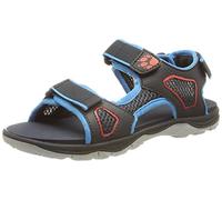 Jack Wolfskin Mixte Enfant TARACO BEACH SANDAL K Sandale, Bleu/rouge, 27 EU