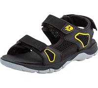 Jack Wolfskin Mixte Enfant TARACO BEACH SANDAL K Sandale, Noir Burly Jaune Xt, 34 EU