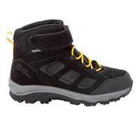 Jack Wolfskin Mixte Enfant VOJO LT TEXAPORE MID K Chaussure de Trail, Noir / Burly Jaune Xt, 30 EU