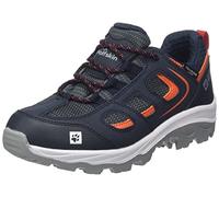 Jack Wolfskin Mixte Enfant VOJO TEXAPORE LOW K Chaussure de Trail, Night Bleu / Rouge, 31 EU