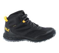 Jack Wolfskin Mixte Enfant WOODLAND TEXAPORE MID K Chaussure de Marche, Noir / Burly Jaune Xt, 31 EU