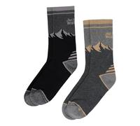Jack Wolfskin Mixte Mount Multi Sock haussettes De Randonnée, Black/Grey, 44-46 EU
