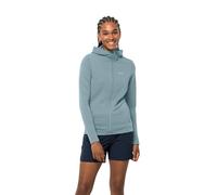 Jack Wolfskin Modesto JKT Sweat à Capuche pour Femme Veste Polaire, Aiguille de Ville, s
