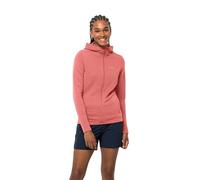 Jack Wolfskin Modesto JKT Sweat à Capuche pour Femme Veste Polaire, Rose pâle, XS