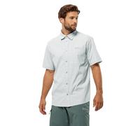 Jack Wolfskin Norbo S/S Chemise, Cool Grey Check, XL Homme