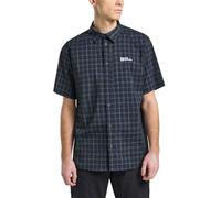 Jack Wolfskin Norbo S/S Chemise, Night Blue Checks, M Homme