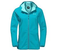 Jack Wolfskin Northern Point Femmes Veste Softshell, Turquoise foncé, XS