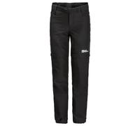 Jack Wolfskin Pantalon d'extérieur Active Zip Off Pants K pour garçon Noir 128, Noir, 8 Ans